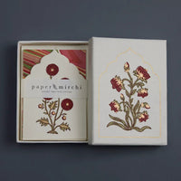 Boxed Artisan Notecard Set - Sandook Ruby - The Voyage Dubai