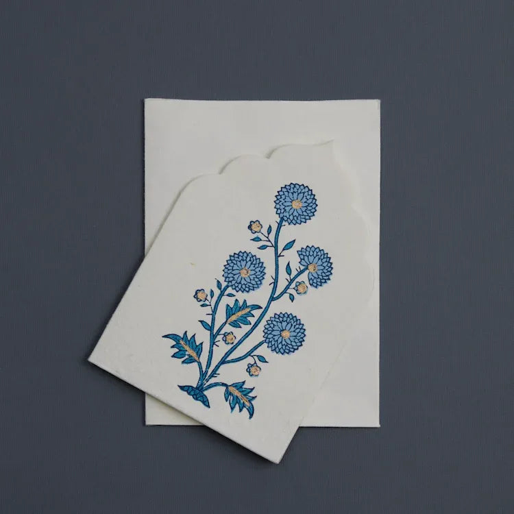 Boxed Artisan Notecard Set - Sandook Sapphire - The Voyage Dubai