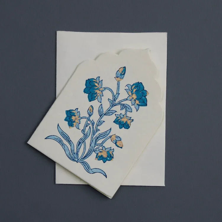 Boxed Artisan Notecard Set - Sandook Sapphire - The Voyage Dubai