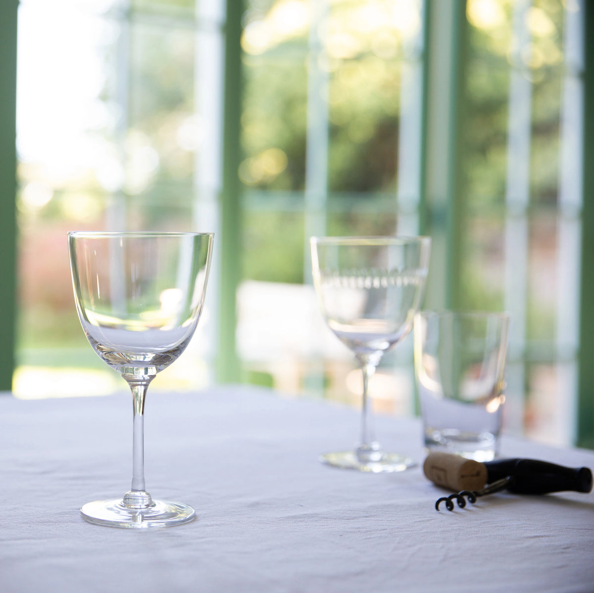 Crystal Wine Glasses in a Classic Design crafted from fine, lead-free crystal and finished by hand by The Vintage List