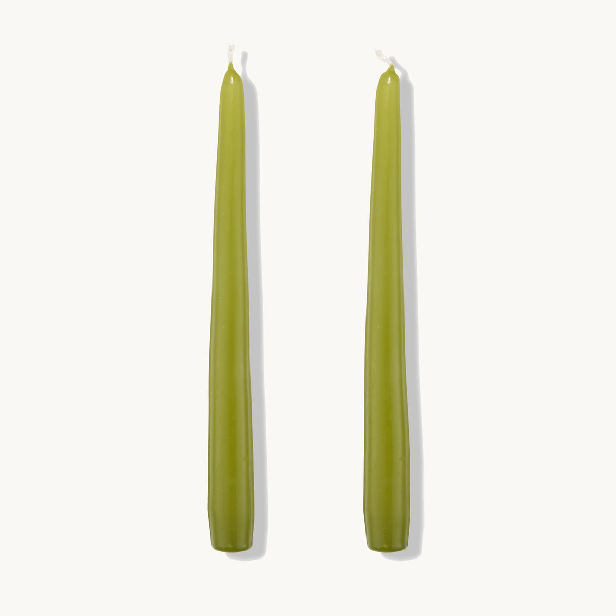 S&B Set of 2 Tapered Candles Green