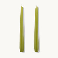 S&B Set of 2 Tapered Candles Green