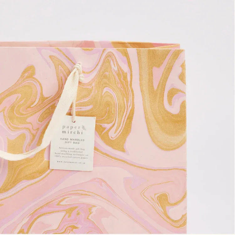 Hand Marbled Gift Bags (Large) - Celebration - The Voyage Dubai