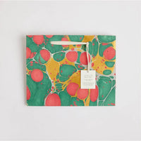 Hand Marbled Gift Bags (Medium) - Festive Glitz - The Voyage Dubai