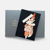 Marmaduke Fox in Red Hand Painted Wooden Ornament by Alice Mary Lynch - The Voyage Dubai