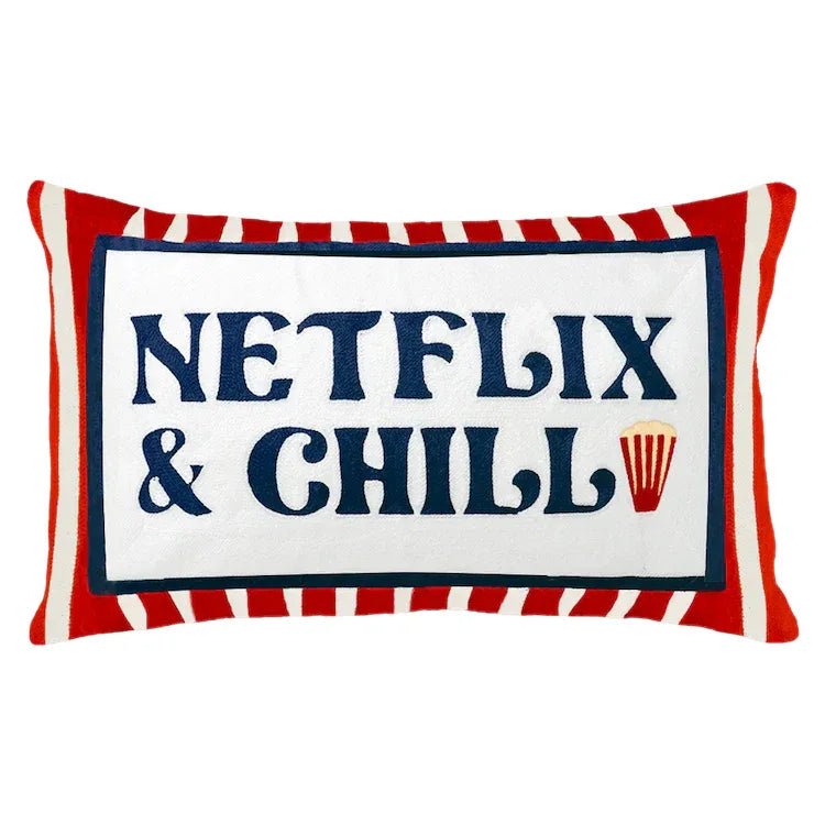 Netflix & Chill Needlepoint Cushion - The Voyage Dubai
