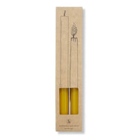 S&B Set of 2 Straight Candles Yellow - The Voyage Dubai