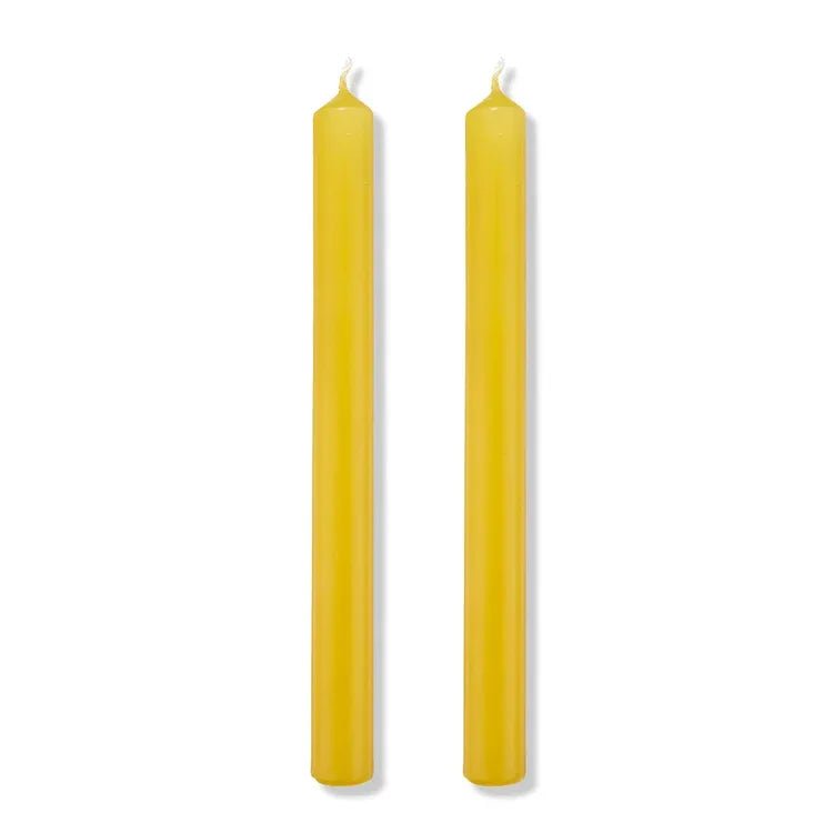 S&B Set of 2 Straight Candles Yellow - The Voyage Dubai