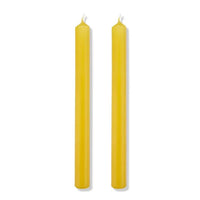 S&B Set of 2 Straight Candles Yellow - The Voyage Dubai