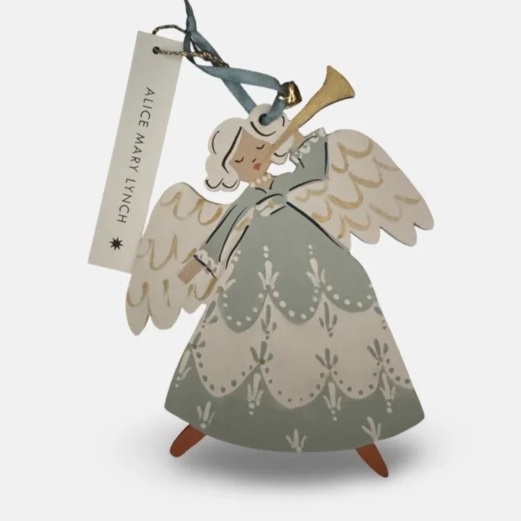 Winter Spirit Hand Painted Wooden Ornament by Alice Mary Lynch - The Voyage Dubai