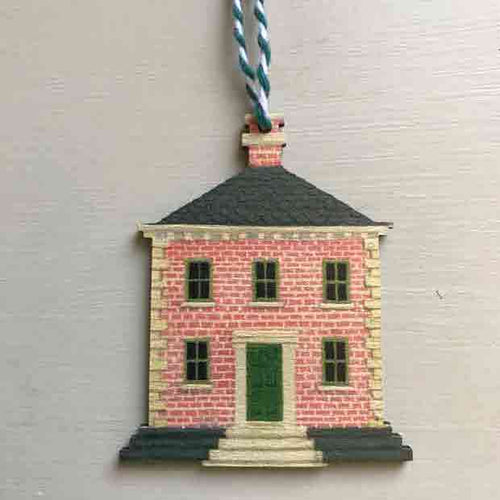 The Voyage Dubai - House Pastille 3mm birch plywood decoration (printed both sides) from an original painting by Elizabeth Harbour.