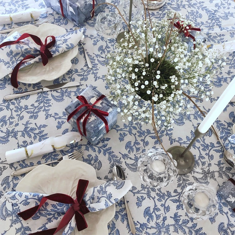 Blue Jasmine Tablecloth