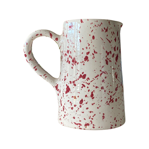 The Voyage Dubai - Perfectly Imperfect Splatter Jug in Pomegranate