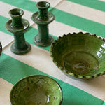 The Voyage Dubai - Tamegroute Pottery Bowl - Jagged  Our range of Tamegroute pottery is designed to be cherished. Crafted from clay and natural raw materials native to the region, each piece is organically shaped without moulds in a traditional method passed down from generation to generation. Both practical and stylish, use the bowls for serving snacks and dips or simply as a decorative piece for display.
