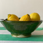 The Voyage Dubai - Tamegroute Pottery Bowl - Large Our range of Tamegroute pottery is designed to be cherished. Crafted from clay and natural raw materials native to the region, each piece is organically shaped without moulds in a traditional method passed down from generation to generation. Both practical and stylish, use the bowls for serving snacks and dips or simply as a decorative piece for display.