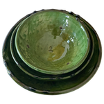 The Voyage Dubai - Tamegroute Pottery Bowl - Small  Our range of Tamegroute pottery is designed to be cherished. Crafted from clay and natural raw materials native to the region, each piece is organically shaped without moulds in a traditional method passed down from generation to generation. Both practical and stylish, use the bowls for serving snacks and dips or simply as a decorative piece for display.