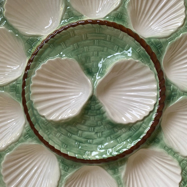 Large Vintage Oyster Serving Plate