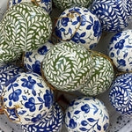 The Voyage Dubai - Papier-mâché hand painted Christmas baubles from Kashmir, India. 