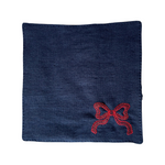 The Voyage Dubai - Red Tie Cocktail Napkins in Navy A classic navy and white pairing with beautifully embroidered bow motifs. Great for any season, perfect for Christmas! Our cocktail napkins are handcrafted from 100% European linen that has been stonewashed and softened giving them a wonderful, luxurious feel. The cocktail napkins come beautifully presented making for the perfect gift.