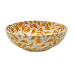 The Voyage Dubai - Scroll Bowl, 22cm in Yellow   One of Villa Bologna's heritage designs, the Scroll is instantly recognisable in Malta having been in production since the 1950’s. Conceived by Aldo Cremona and passed down over the years, it is a romantic pattern that is full of vibrancy thanks to the sunny colourways and busy rhythm. Pair with the Stripe collection for a laid-back mix-and-match look.  Handmade and hand painted made in Malta.