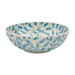 The Voyage Dubai - Scroll Bowl, 22cm in Light Blue   One of Villa Bologna's heritage designs, the Scroll is instantly recognisable in Malta having been in production since the 1950’s. Conceived by Aldo Cremona and passed down over the years, it is a romantic pattern that is full of vibrancy thanks to the sunny colourways and busy rhythm. Pair with the Stripe collection for a laid-back mix-and-match look.  Handmade and hand painted made in Malta.