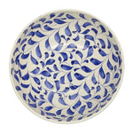 The Voyage Dubai - Scroll Bowl, 22cm in Navy   One of Villa Bologna's heritage designs, the Scroll is instantly recognisable in Malta having been in production since the 1950’s. Conceived by Aldo Cremona and passed down over the years, it is a romantic pattern that is full of vibrancy thanks to the sunny colourways and busy rhythm. Pair with the Stripe collection for a laid-back mix-and-match look.  Handmade and hand painted made in Malta.