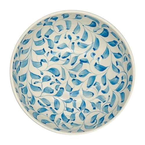 The Voyage Dubai - Scroll Bowl, 22cm in Light Blue   One of Villa Bologna's heritage designs, the Scroll is instantly recognisable in Malta having been in production since the 1950’s. Conceived by Aldo Cremona and passed down over the years, it is a romantic pattern that is full of vibrancy thanks to the sunny colourways and busy rhythm. Pair with the Stripe collection for a laid-back mix-and-match look.  Handmade and hand painted made in Malta.