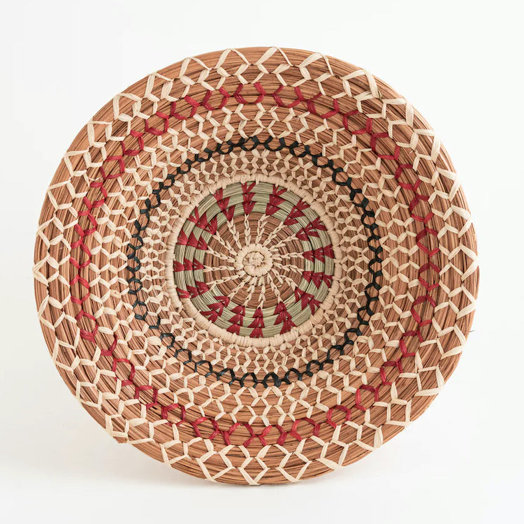 The Voyage Dubai - Handmade by skilled artisans in Sololá, Guatemala, the Neta basket is woven from pine needles and native grass and assembled with both undyed and hand-dyed raffia in natural colours. Lovely on its own or displayed with a selection of other baskets.  Handmade and fair trade.  Origin – Guatemala  Material - native grass, pine needles, raffia
