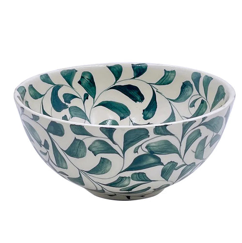 The Voyage Dubai - Scroll Bowl, 14cm in Green   One of Villa Bologna's heritage designs, the Scroll is instantly recognisable in Malta having been in production since the 1950’s. Conceived by Aldo Cremona and passed down over the years, it is a romantic pattern that is full of vibrancy thanks to the sunny colourways and busy rhythm. Pair with the Stripe collection for a laid-back mix-and-match look.