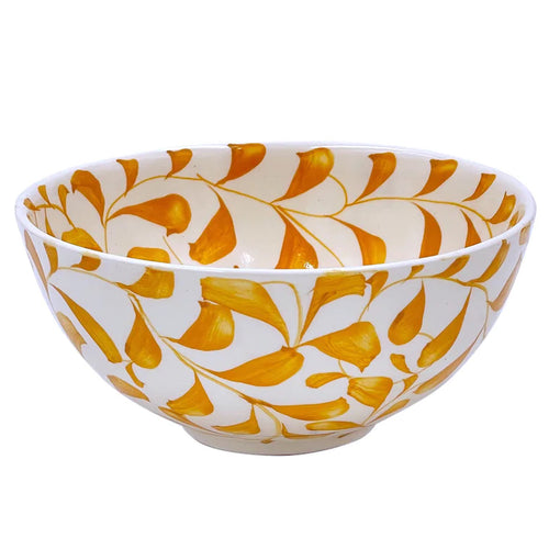 The Voyage Dubai - Scroll Bowl, 14cm in Yellow One of Villa Bologna's heritage designs, the Scroll is instantly recognisable in Malta having been in production since the 1950’s. Conceived by Aldo Cremona and passed down over the years, it is a romantic pattern that is full of vibrancy thanks to the sunny colourways and busy rhythm. Pair with the Stripe collection for a laid-back mix-and-match look.