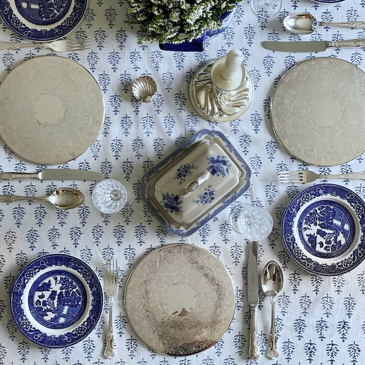 Blue Spruce Tablecloth - The Voyage Dubai