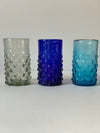 The Voyage Dubai - Handblown Syrian Recycled Bubble Tumbler (Cobalt Blue) Beautiful, whilst adding an element of fun, coloured glass is having a moment in the spotlight and we absolutely love these bubble tumblers, individually hand-crafted by talented artisans in Syria.