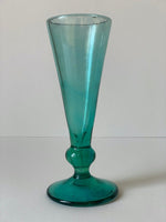 Handblown Syrian Recycled Champagne Flute (Turquoise) - The Voyage Dubai