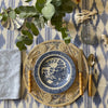 Ikat Mallorcan Tablecloth in Sky Blue - The Voyage Dubai