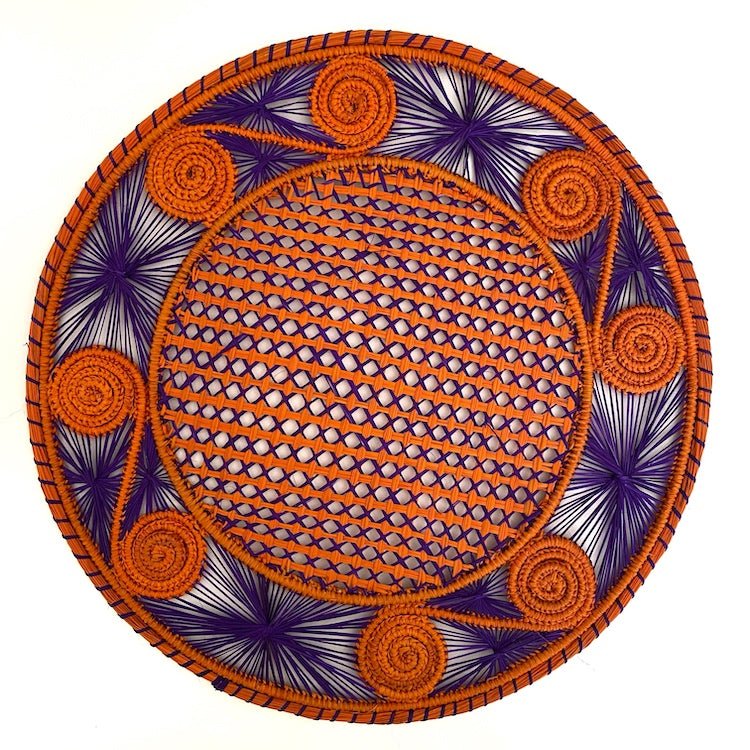 The Voyage Dubai - Iraca Placemat - Tangerine-Violet