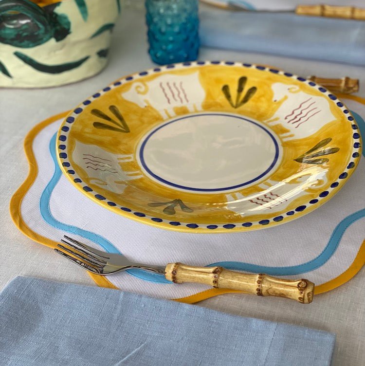 The Voyage Dubai - Linen Dinner Napkins Duck Egg Blue Our classic dinner napkins available in seven gorgeous colours to complement a multitude of table settings.  Our napkins are made with 100% European linen making them luxurious and long-lasting. 50x50cm
