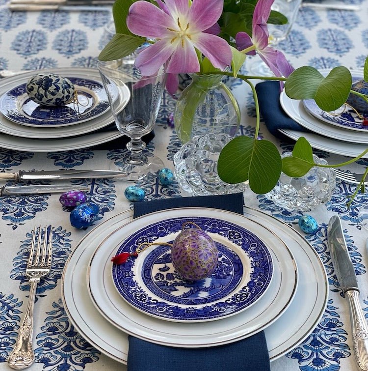 Majorelle Tablecloth - The Voyage Dubai