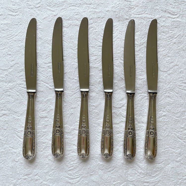 Set of twelve French silver plated antique knives - The Voyage Dubai