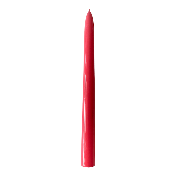 Set of Two Tapered Candles in Coral - The Voyage Dubai