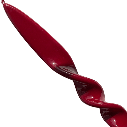 Set of Two Twist Candles in Burgundy - The Voyage Dubai