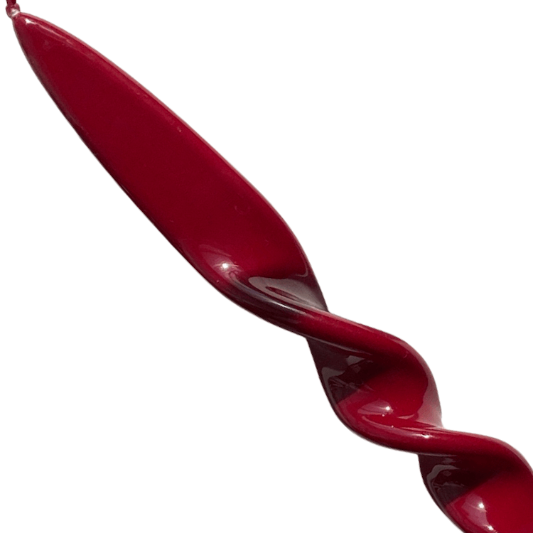 Set of Two Twist Candles in Burgundy - The Voyage Dubai