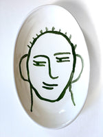 Small Oval Face Plate Green - The Voyage Dubai