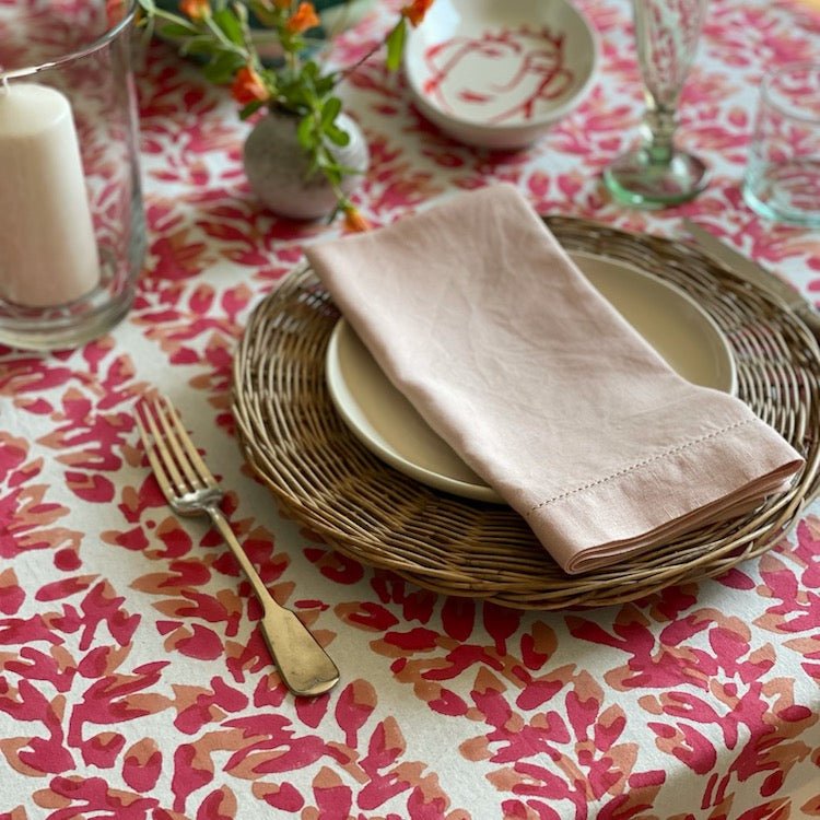 The Grove Tablecloth - Terracotta - The Voyage Dubai