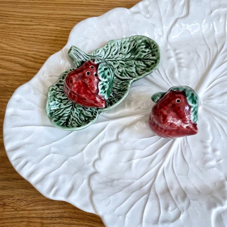 Vintage Strawberry Salt & Pepper Shaker Set - The Voyage Dubai